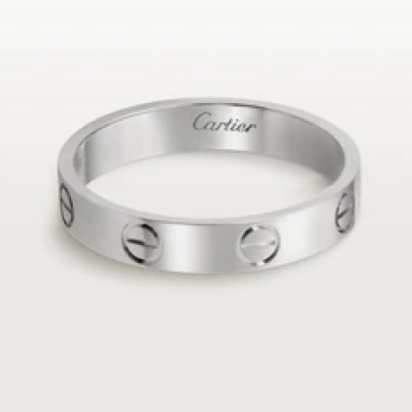 Cartier Love Wedding Band Size 5.25 White Gold - Picture 8 of 13